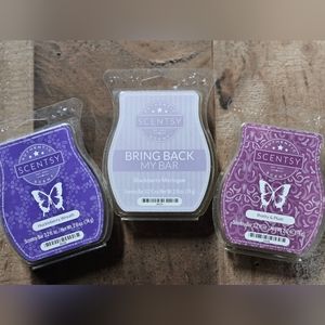 3 New Scentsy Bars ~ Huckleberry Wreath, Blackberry Meringue, Pretty & Plum